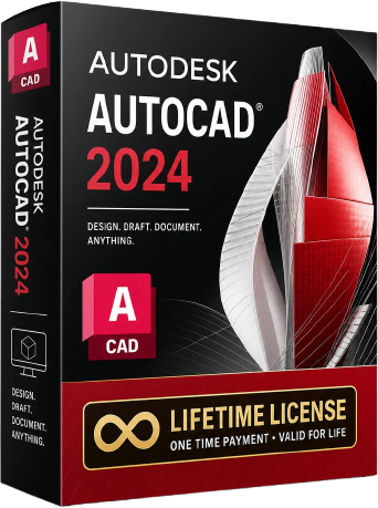 Autodesk AutoCAD 2024 Lifetime License digital software product