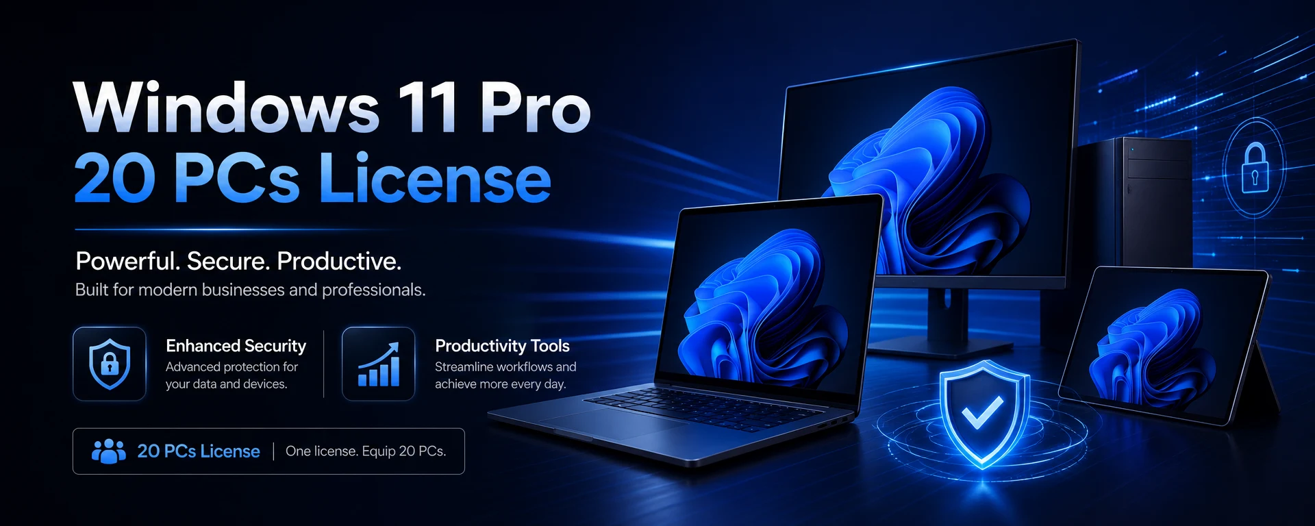 Windows 11 Pro - 20 PCs License