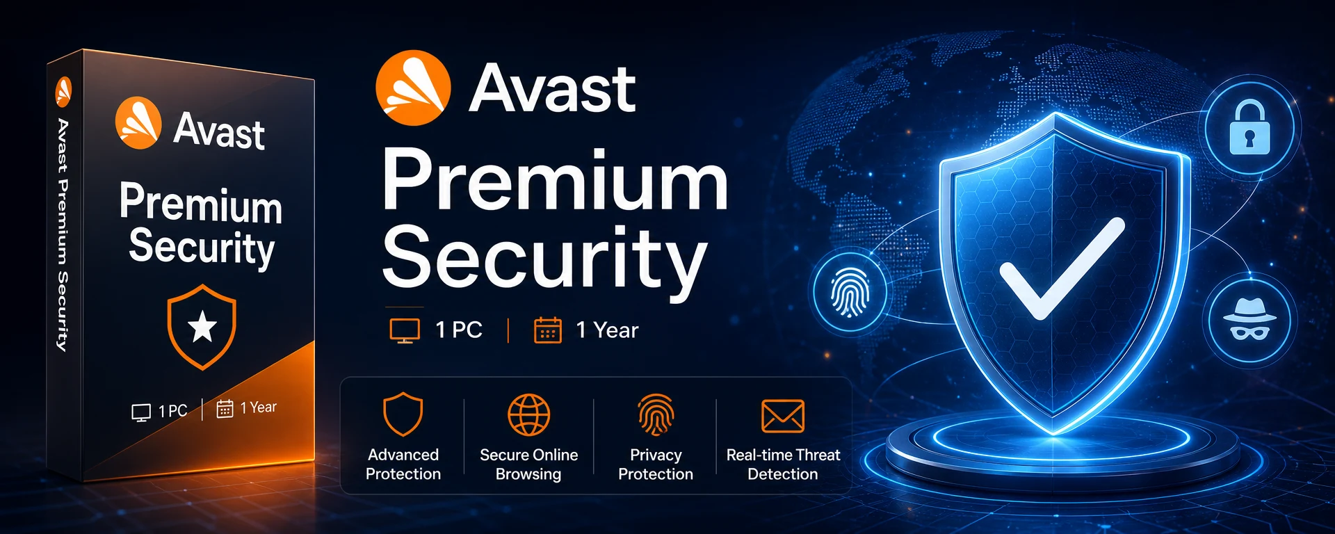 Avast Premium Security 1 PC 1 Year License