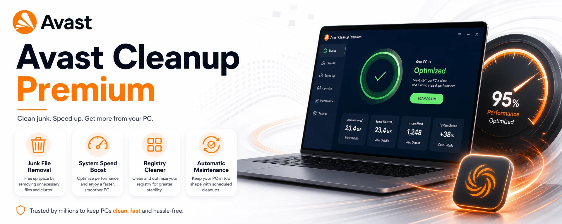 Avast Cleanup Premium 1 Year License for 1 PC