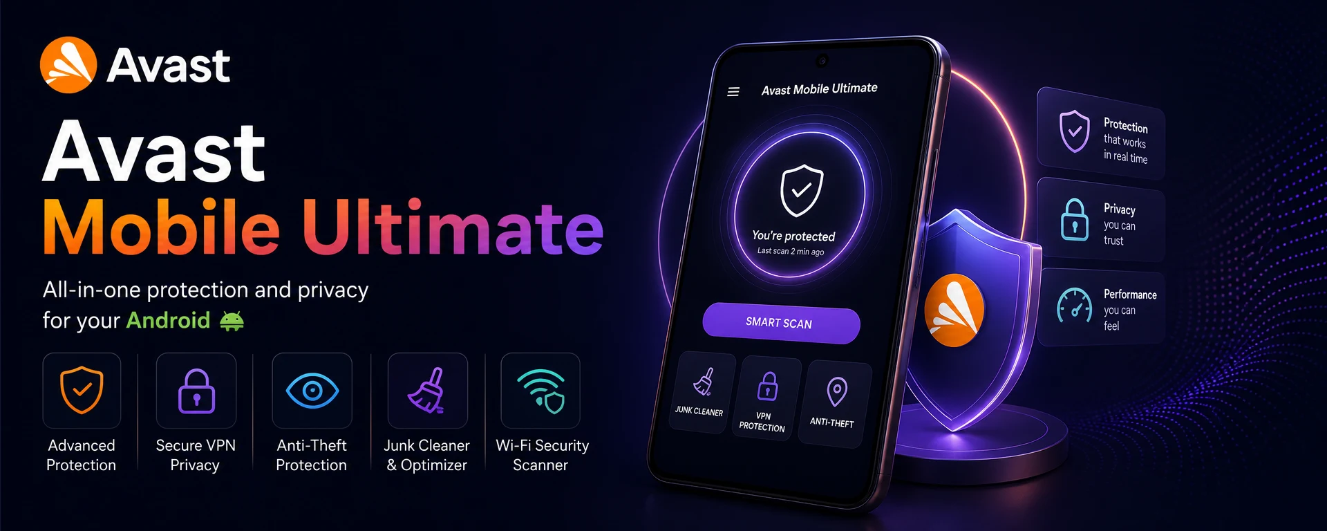 Avast Mobile Ultimate for Android - 1 Year License for 1 Device