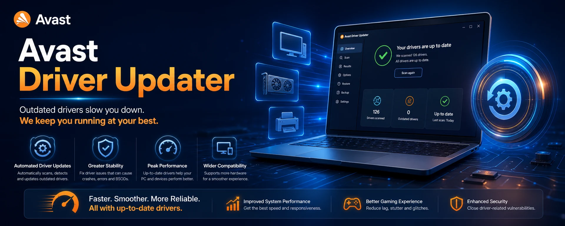 Avast Driver Updater 1 Year 1 PC License