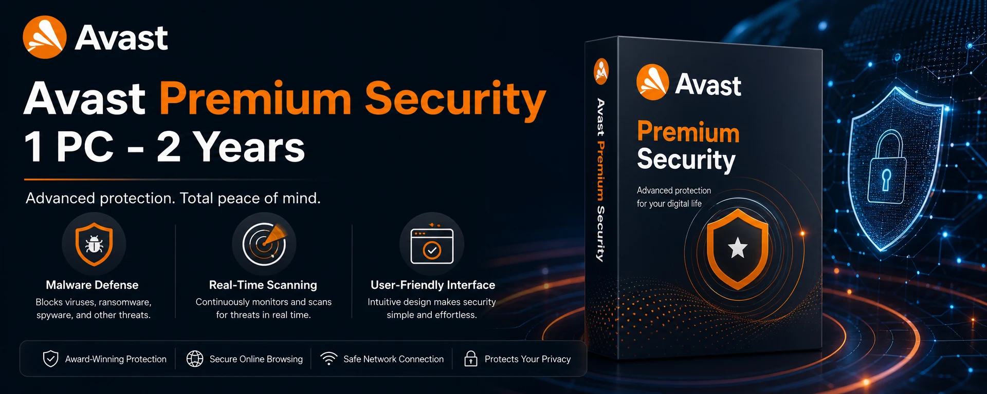 Avast Premium Security 1 PC 2 Years License