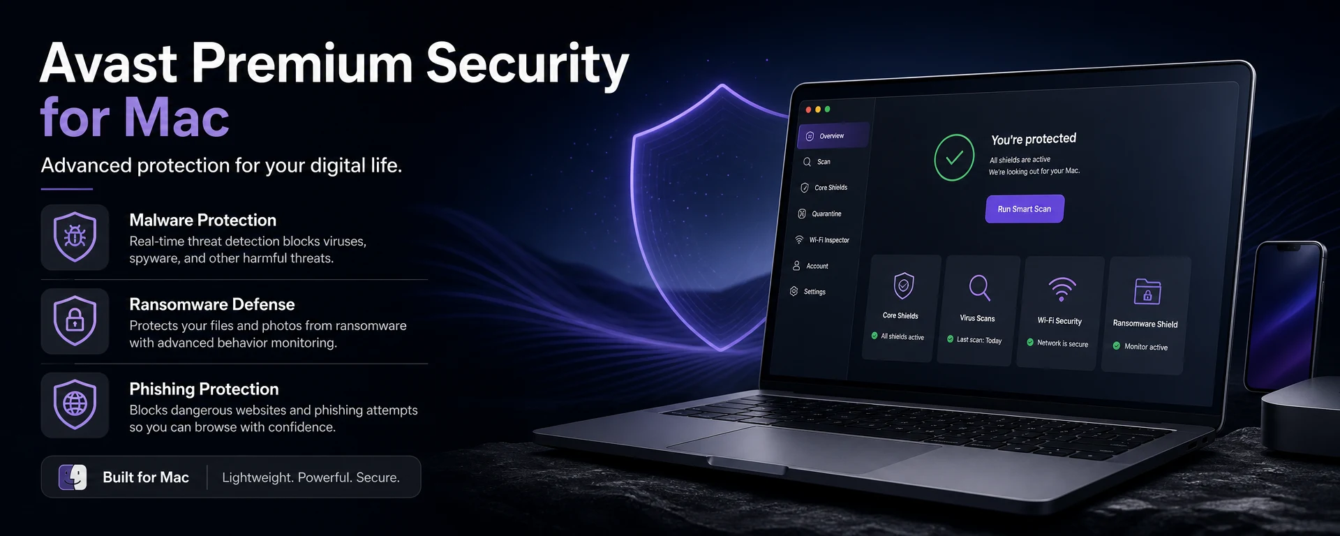 Avast Premium Security for Mac 1 Year License for 1 Mac