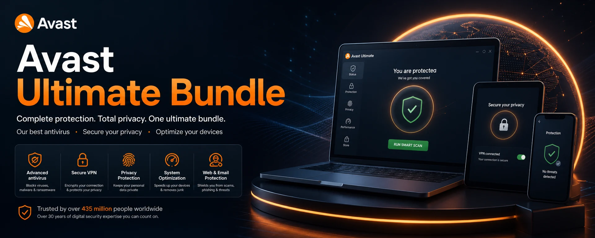 Avast Ultimate Bundle 1 Year 3 PCs