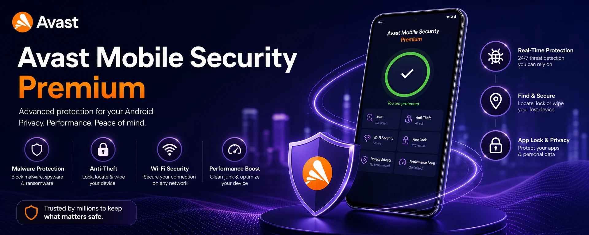 Avast Mobile Security Premium for Android - 2 Years, 1 Device