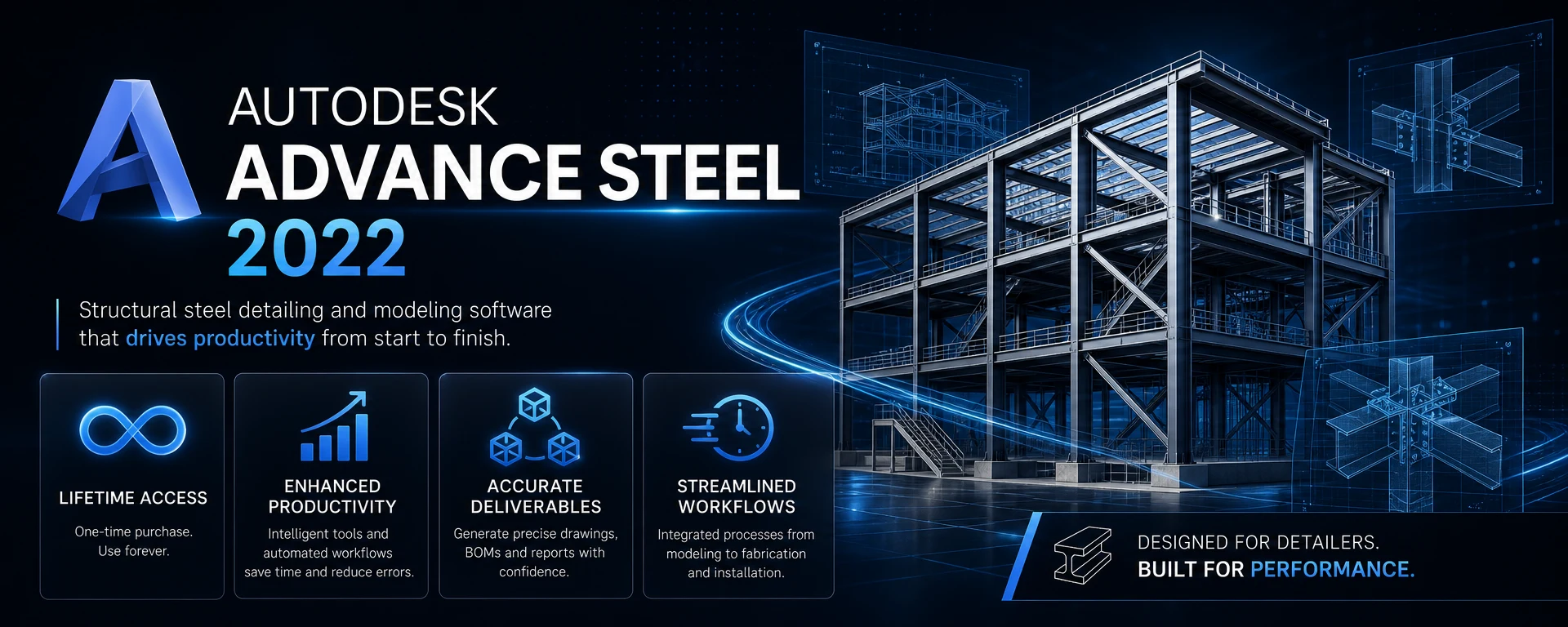 Autodesk Advance Steel 2022 Lifetime License for Windows