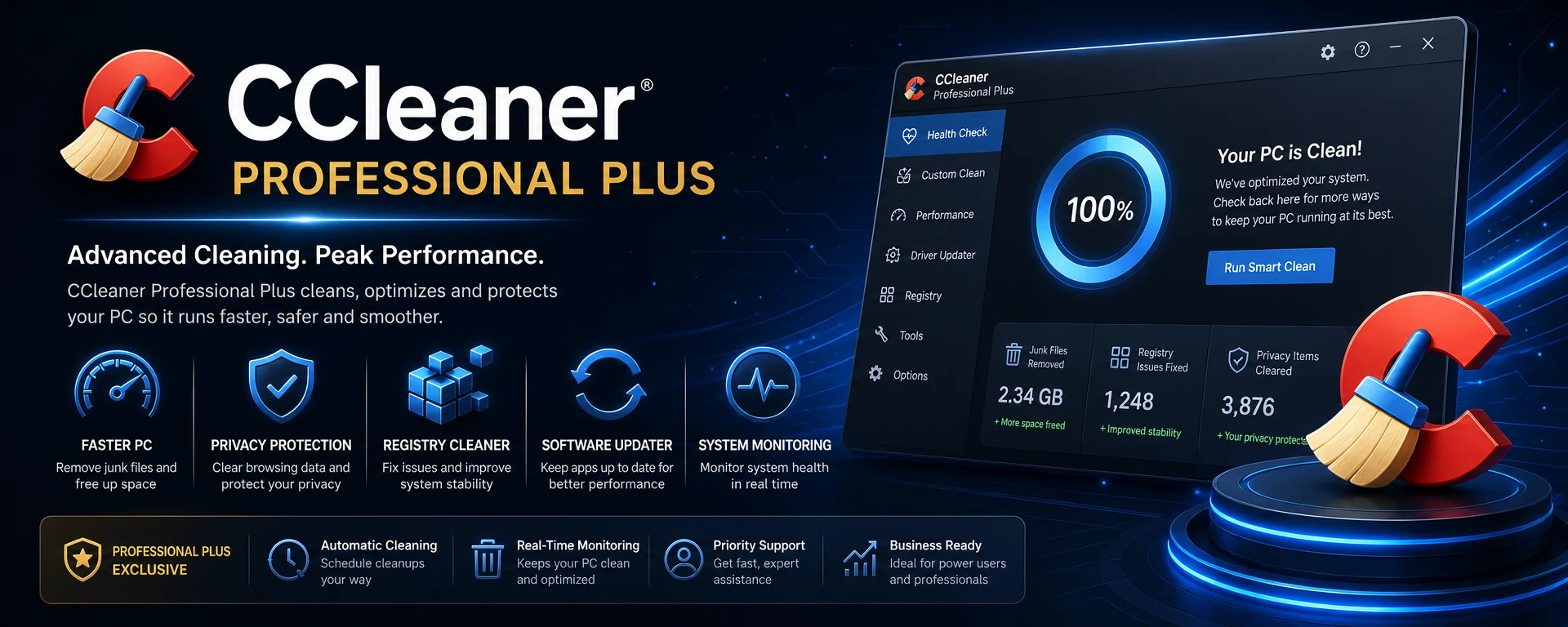 CCleaner Professional Plus 1 Year License for Mac