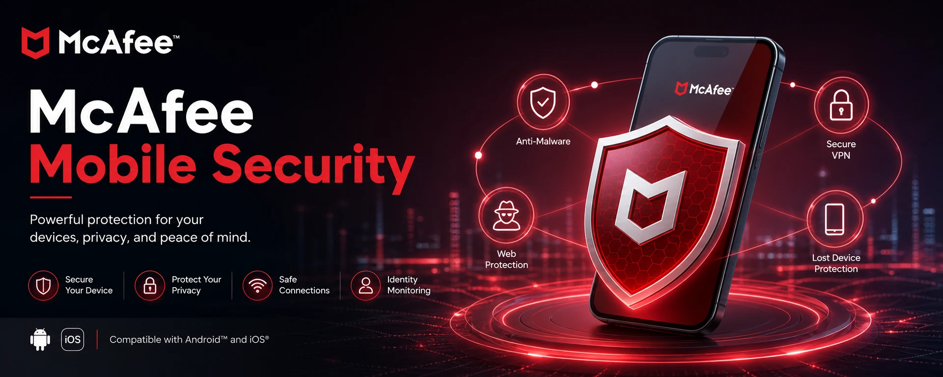 McAfee Mobile Security 1 Device 1 Year
