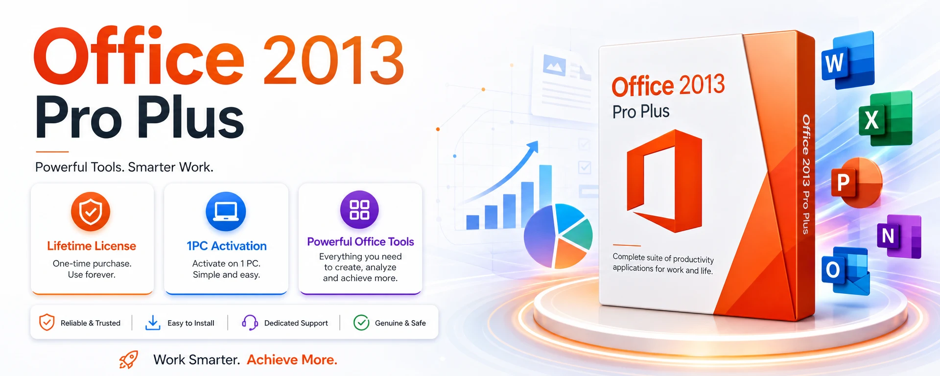 Microsoft Office 2013 Pro Plus License Key for 1PC
