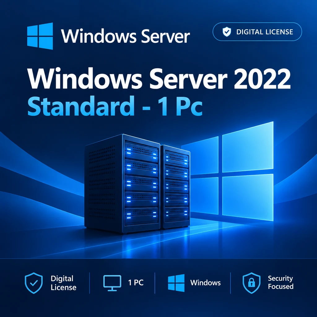 Windows Server 2022 Standard - 1 Pc digital software product