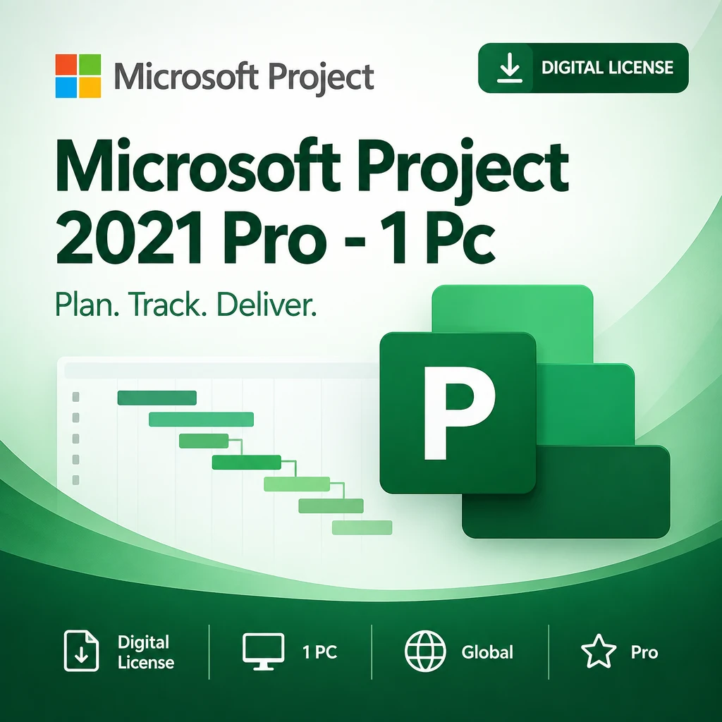 Microsoft Project 2021 Pro - 1 Pc digital software product