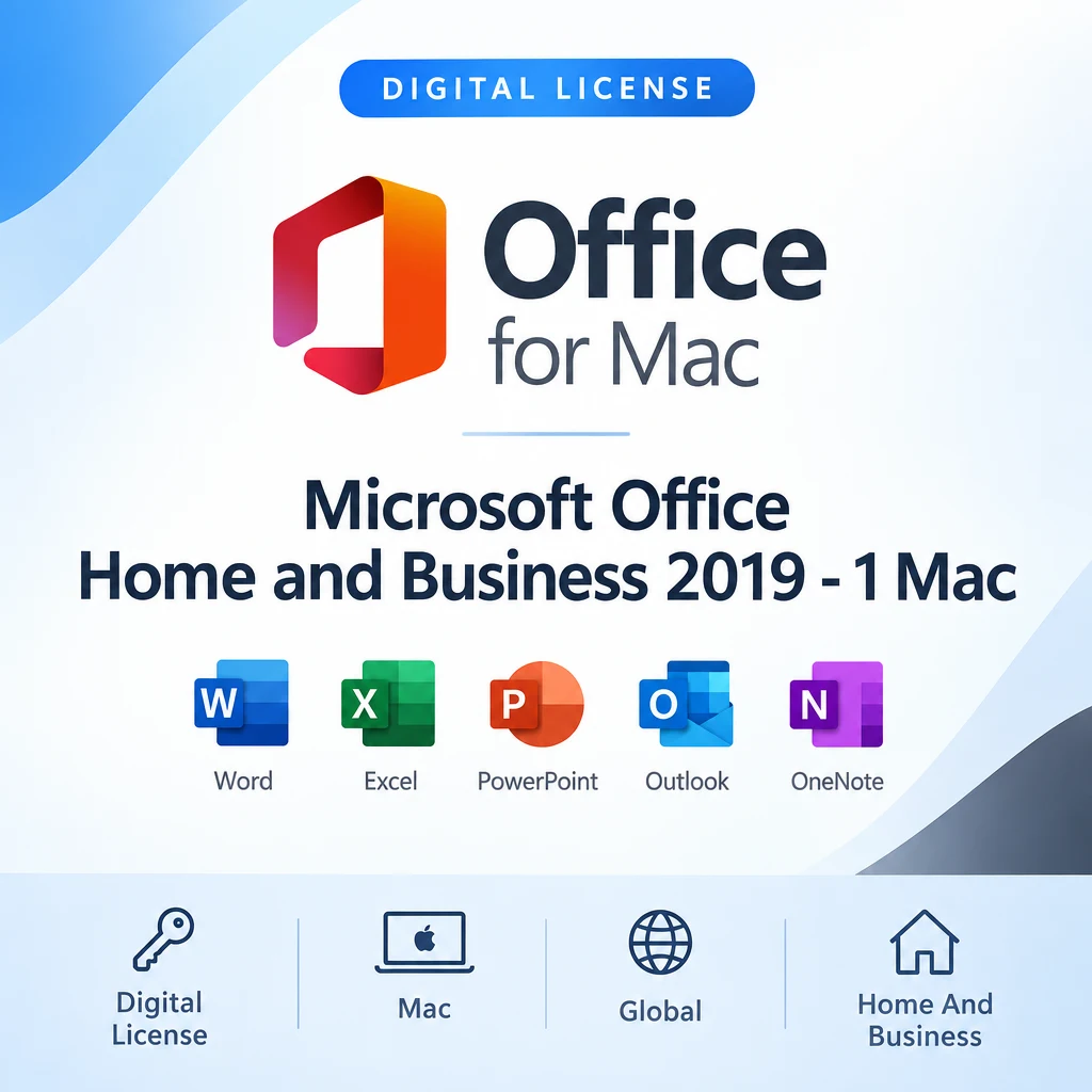 Microsoft Office Home and Business 2019 - 1 Mac digital software product