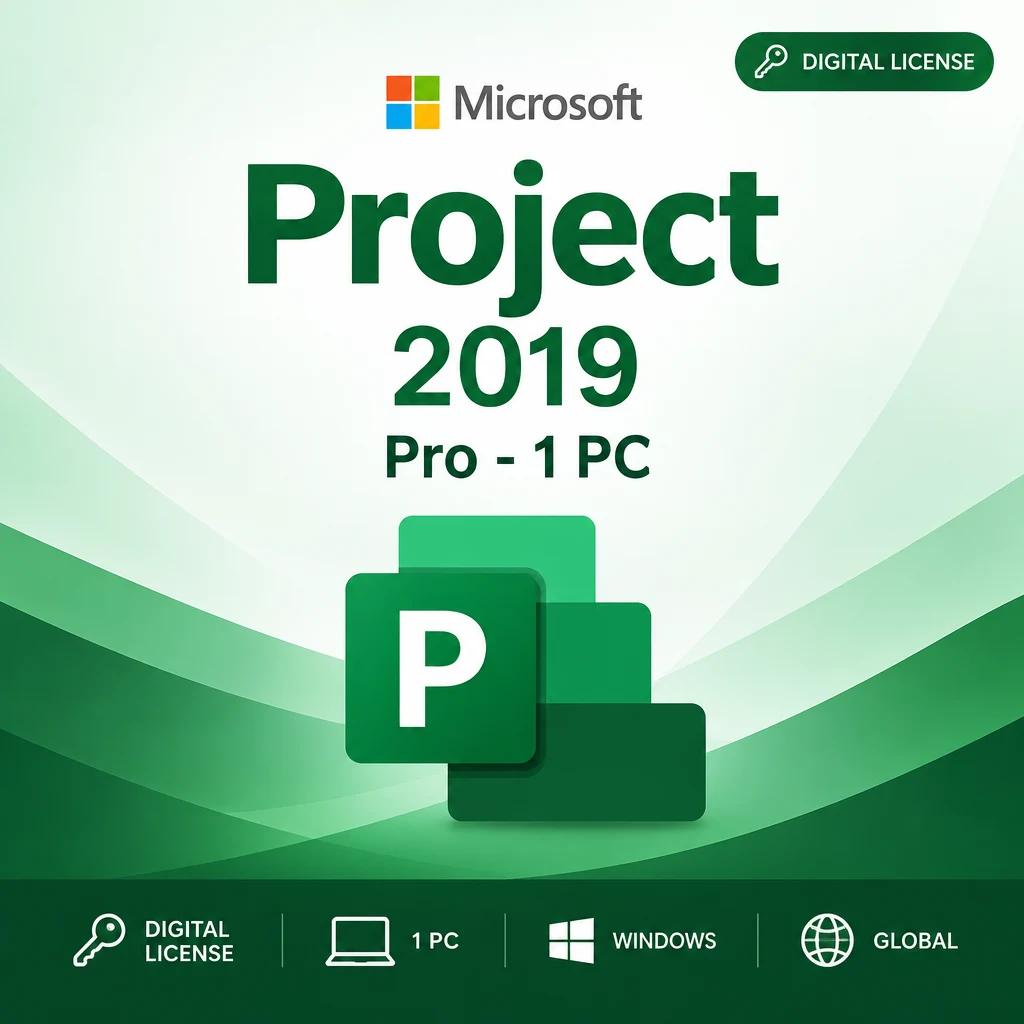 Microsoft Project 2019 Pro - 1 PC digital software product