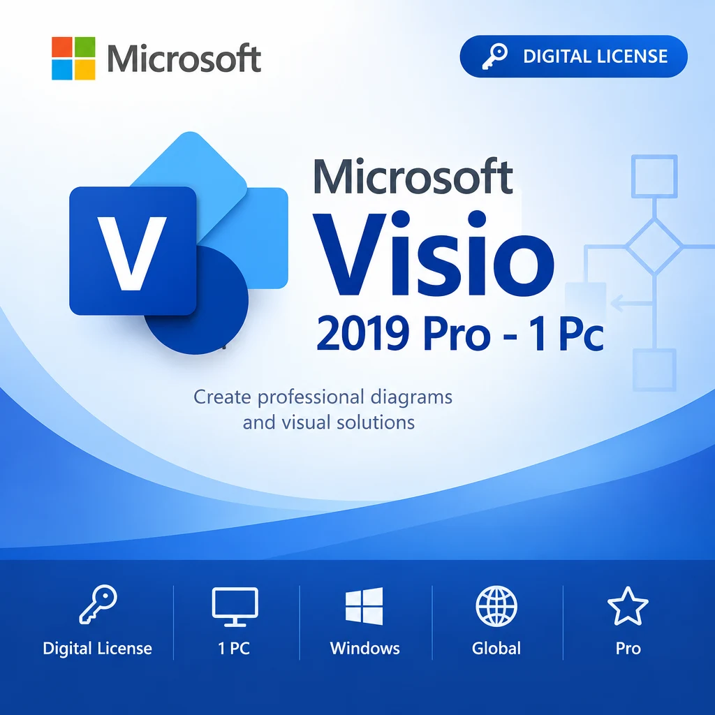 Microsoft Visio 2019 Pro - 1 Pc digital software product