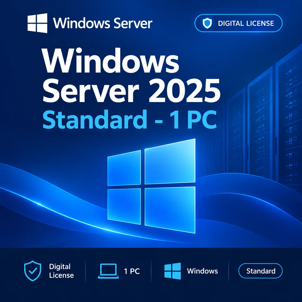Windows Server 2025 Standard - 1 PC digital software product