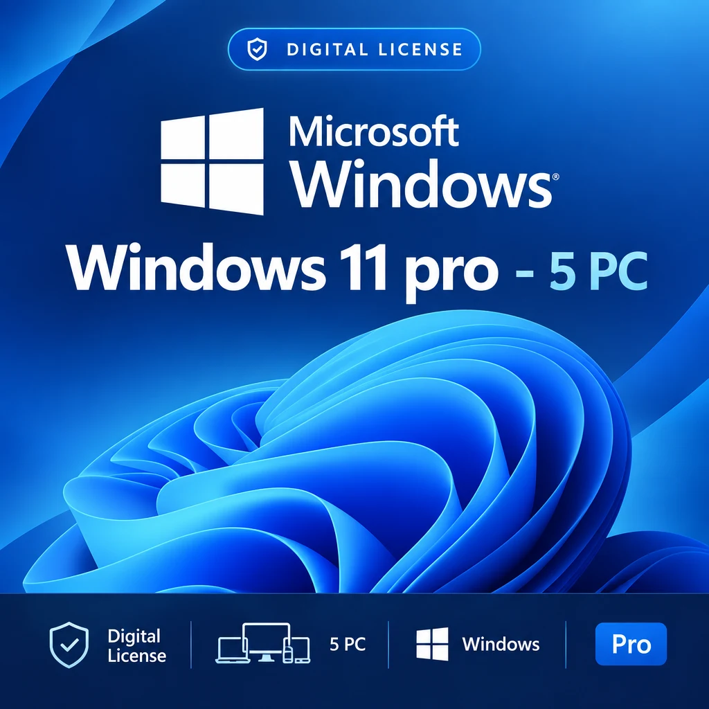 Windows 11 pro - 5 PC digital software product
