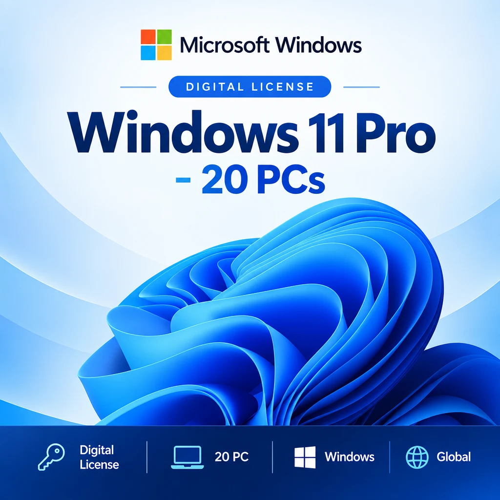 Windows 11 Pro - 20 PCs digital software product