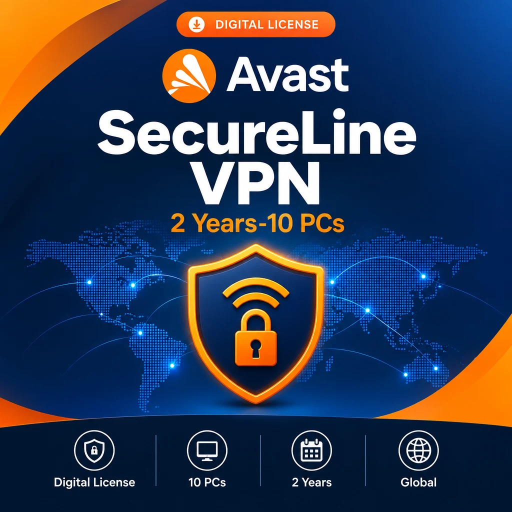 Avast SecureLine VPN 2 Years 10 PCs digital software product
