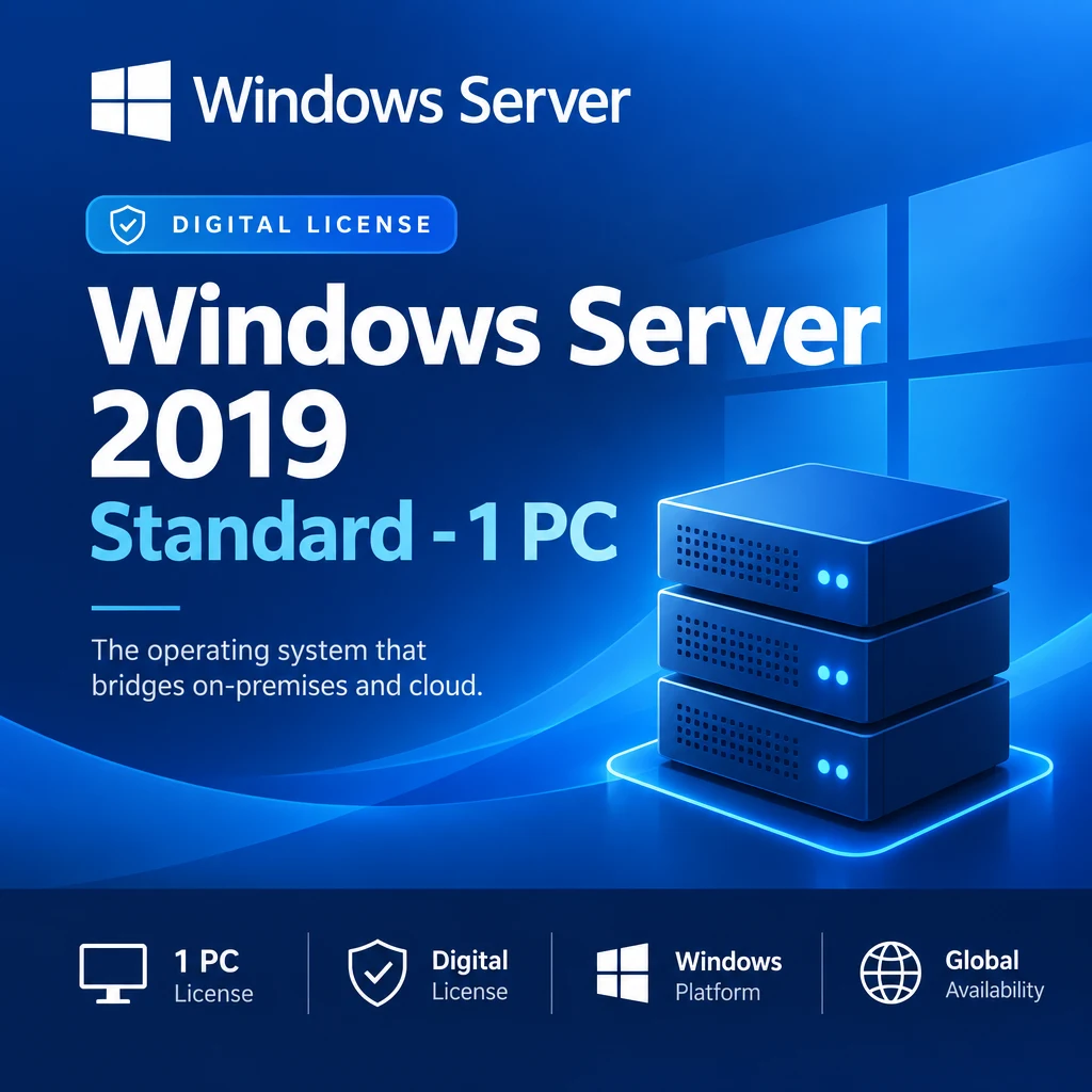 Windows Server 2019 Standard - 1 PC digital software product