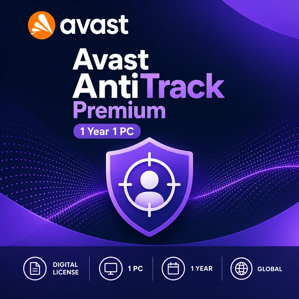 Avast AntiTrack Premium 1 Year 1 PC digital software product