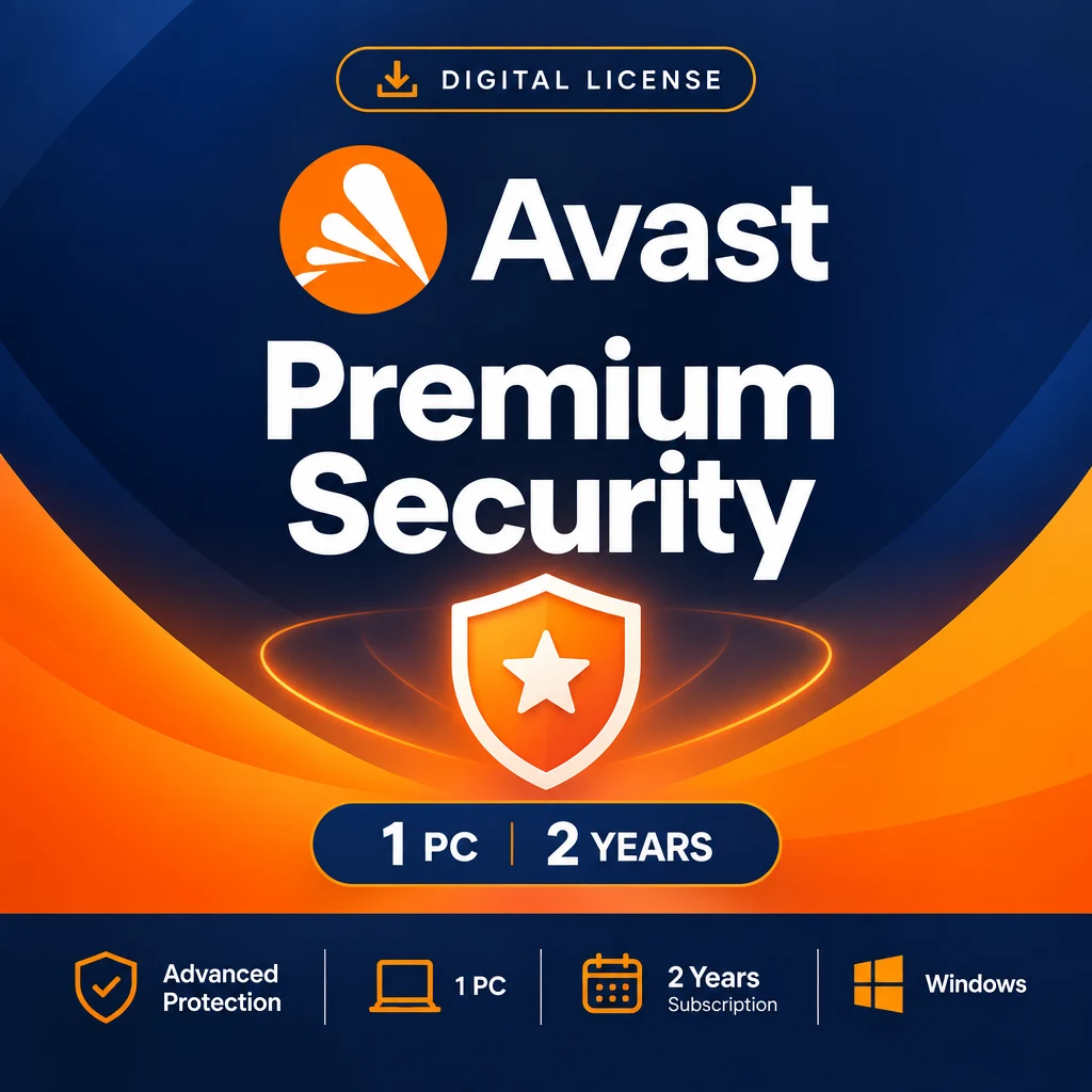 Avast Premium Security 1 PC 2 Years digital software product
