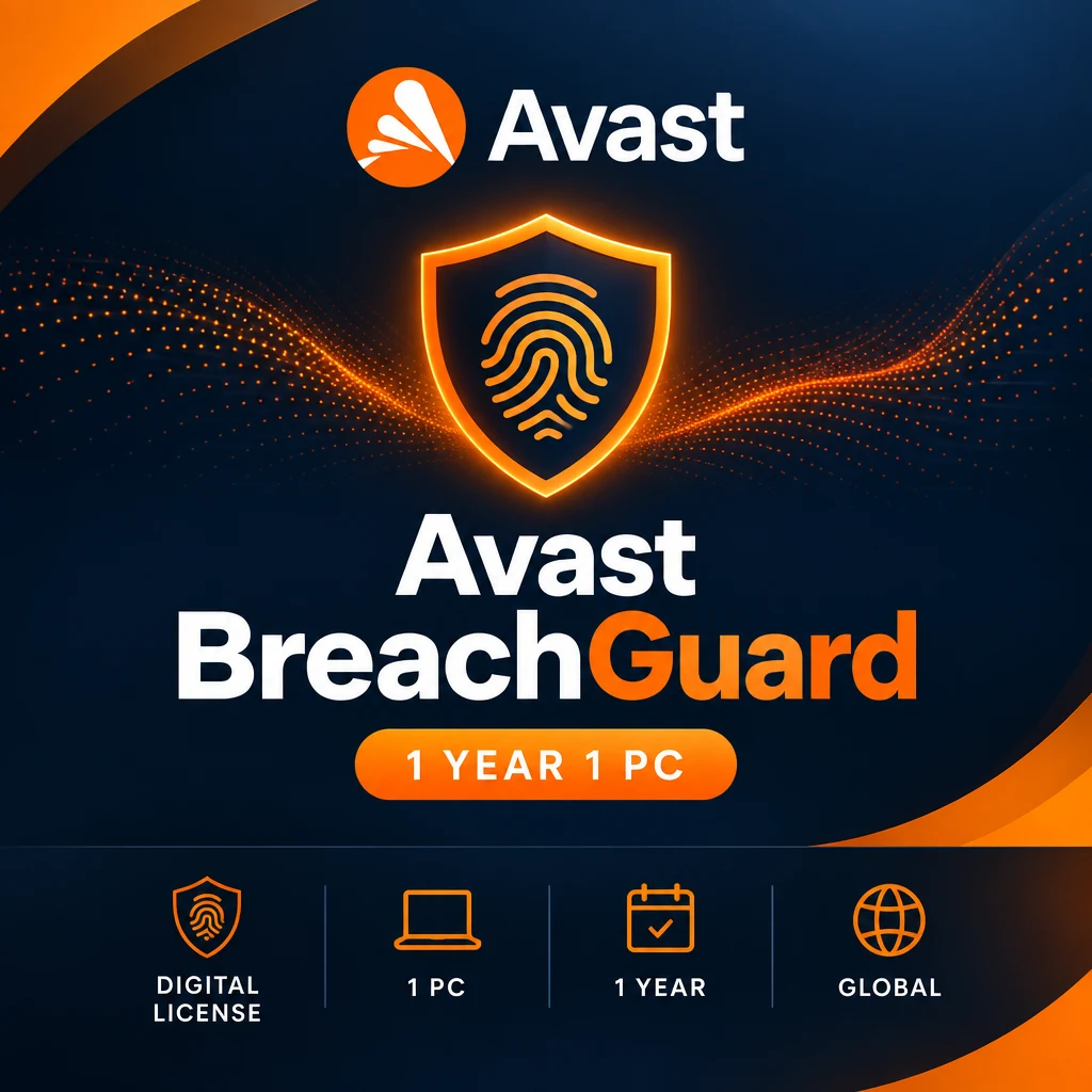 Avast BreachGuard 1 Year 1 PC digital software product