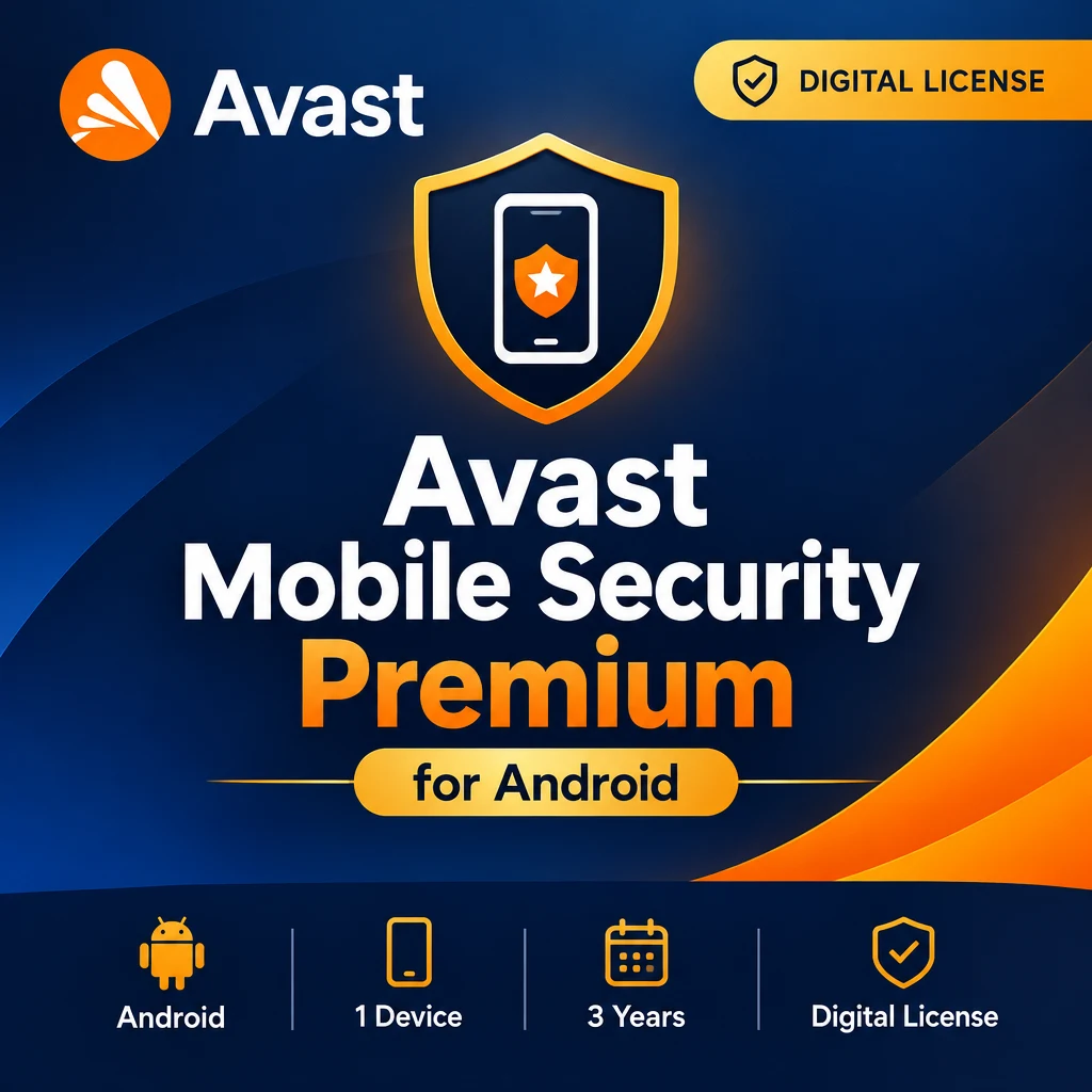 Avast Mobile Security Premium for Android 3 Years 1 Device digital software product