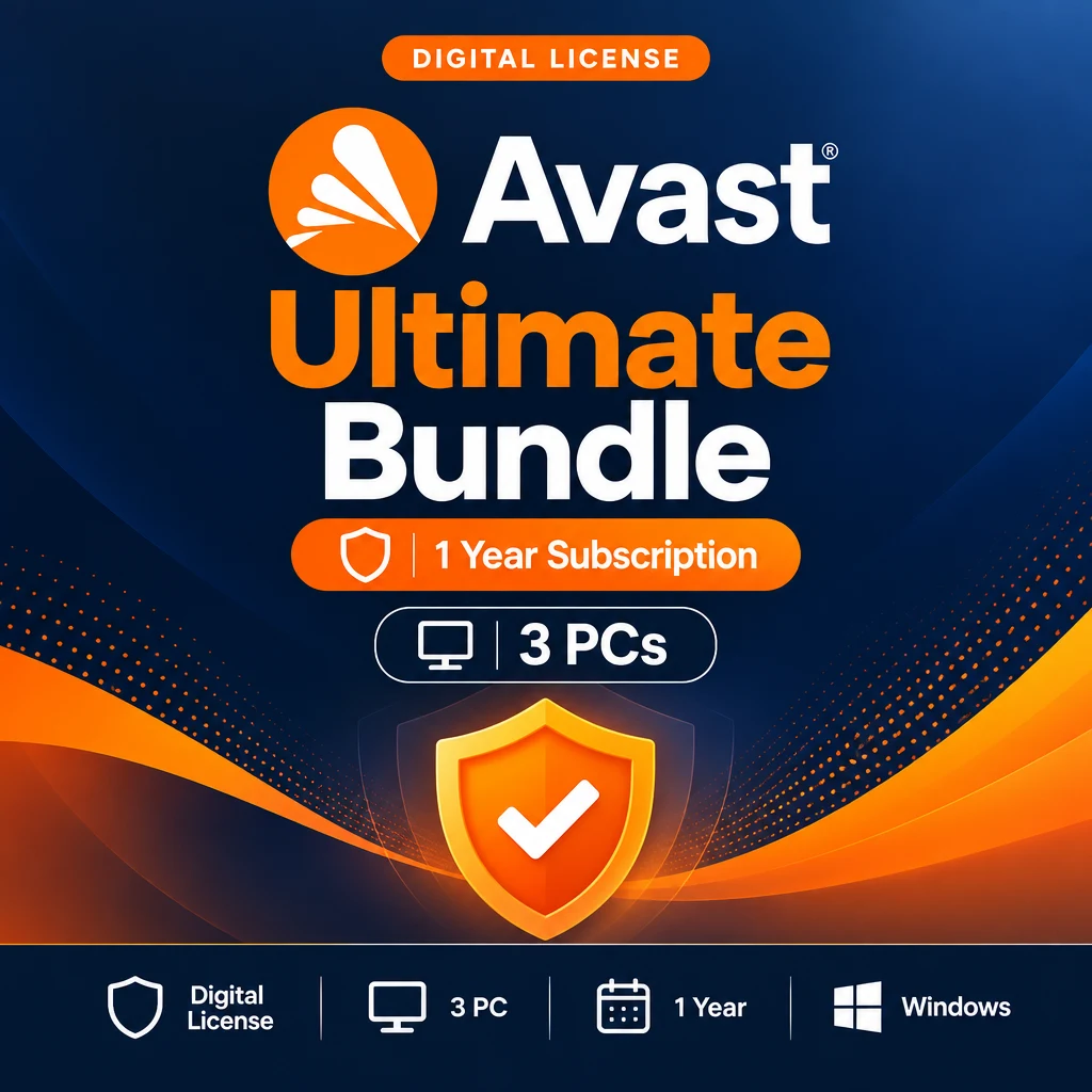 Avast Ultimate Bundle 1 Year 3 PCs digital software product
