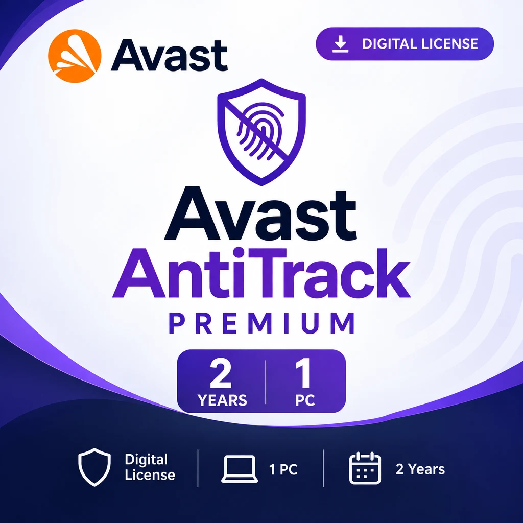 Avast AntiTrack Premium 2 Years 1 PC digital software product