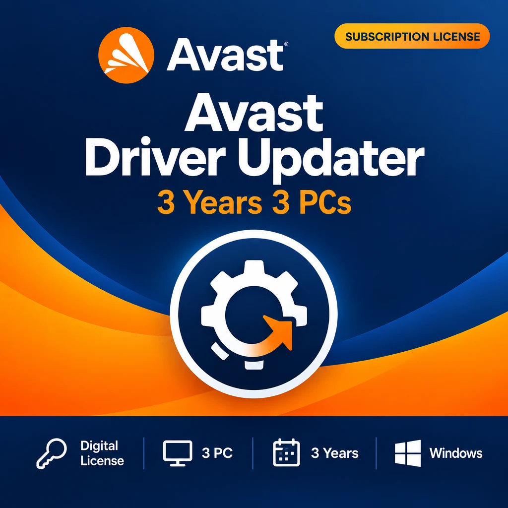 Avast Driver Updater 3 Years 3 PCs digital software product