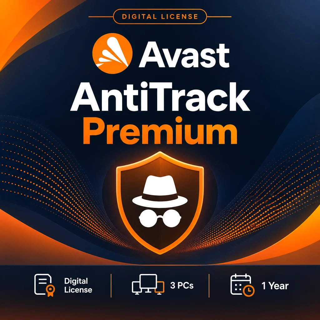 Avast AntiTrack Premium 1 Year 3 PCs digital software product