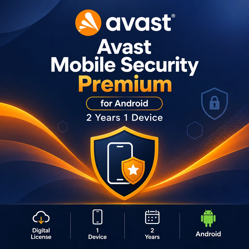 Avast Mobile Security Premium for Android 2 Years 1 Device digital software product