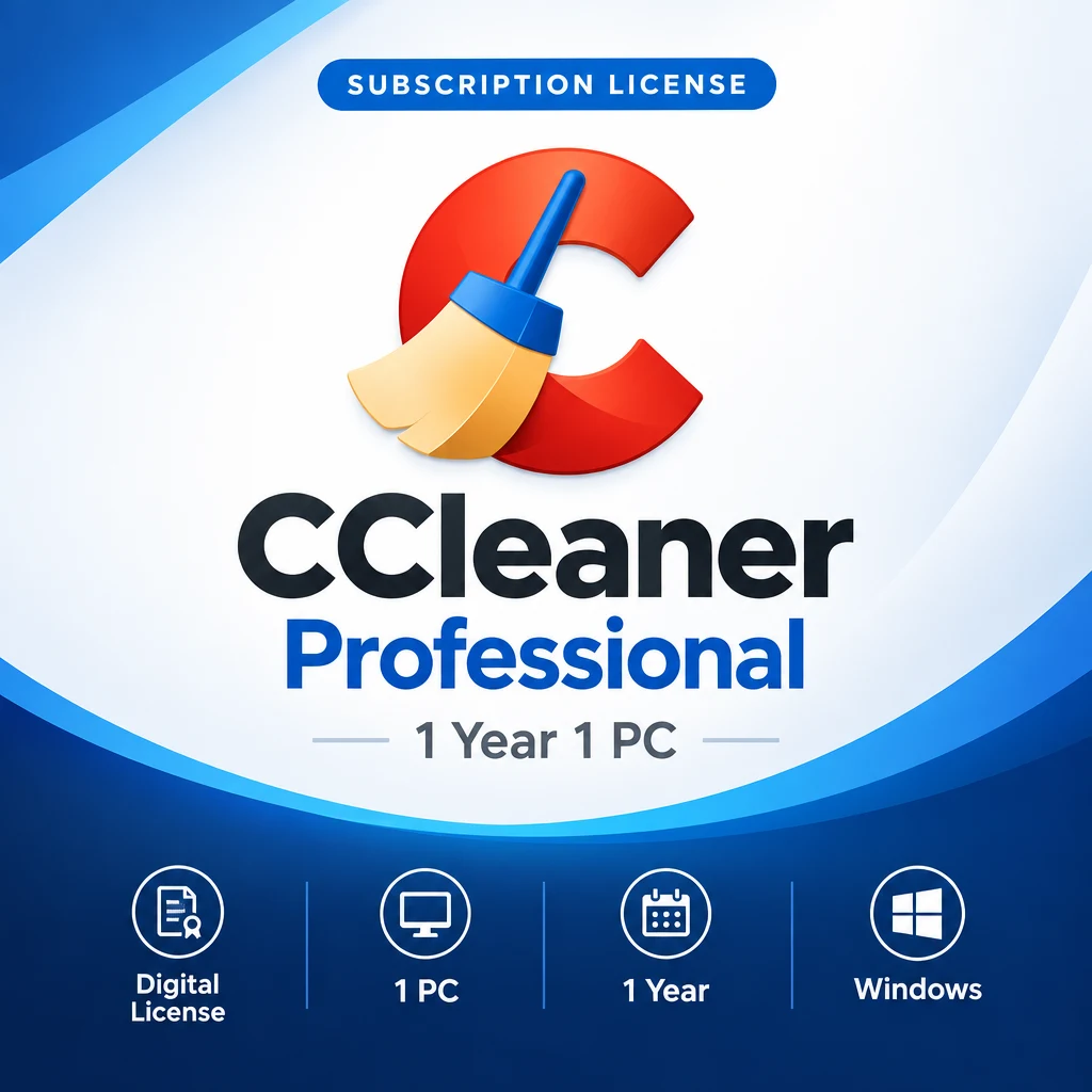 CCleaner Professional 1 Year 1 PC digital software product