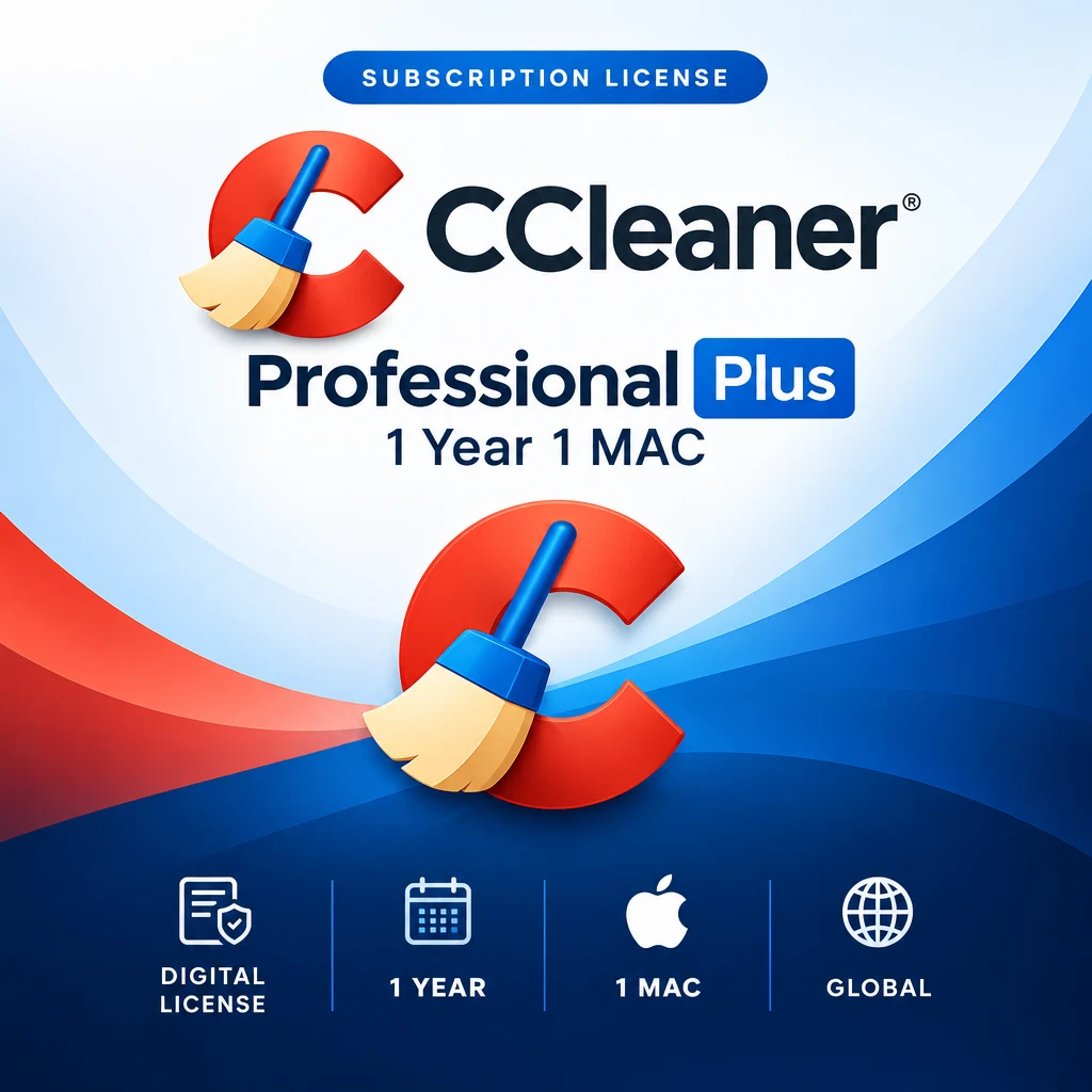 CCleaner Professional Plus 1 Year 1 MAC digital software product