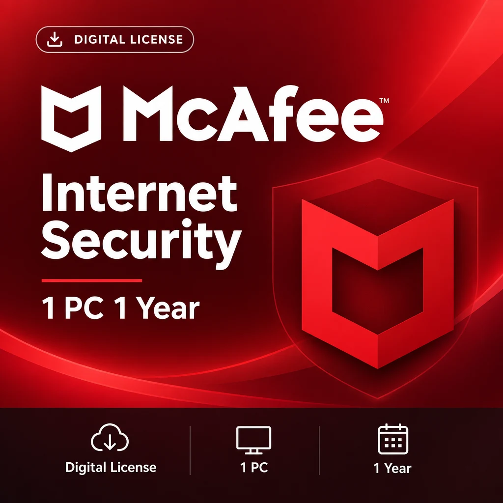 McAfee Internet Security 1 PC 1 Year digital software product