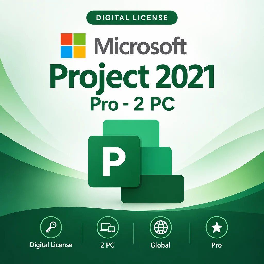 Microsoft Project 2021 Pro - 2 PC digital software product