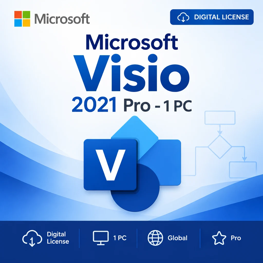 Microsoft Visio 2021 Pro - 1 PC digital software product