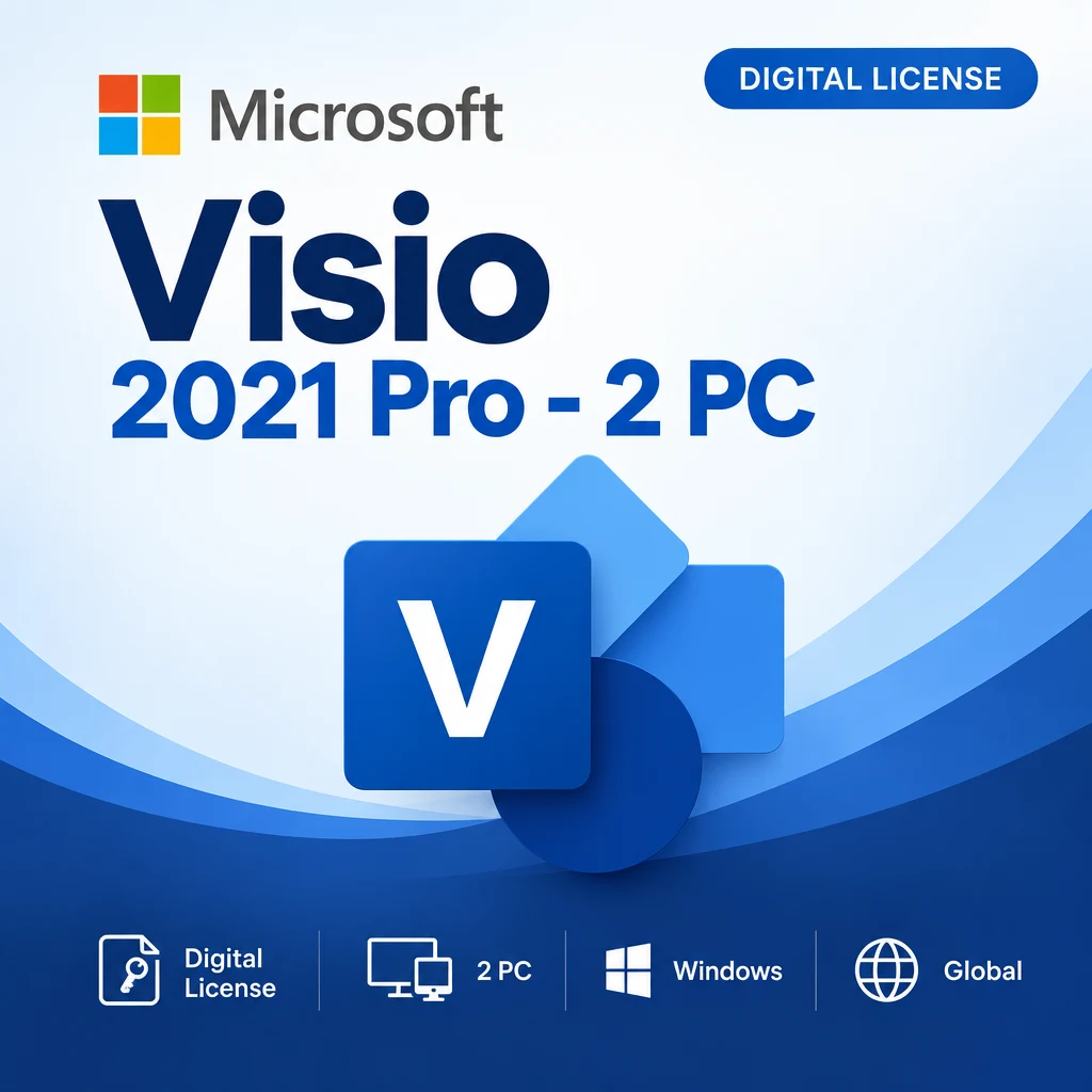 Microsoft Visio 2021 Pro - 2 PC digital software product