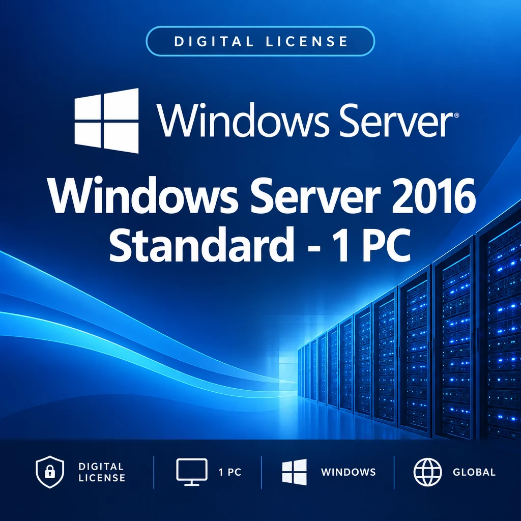 Windows Server 2016 Standard - 1 PC digital software product