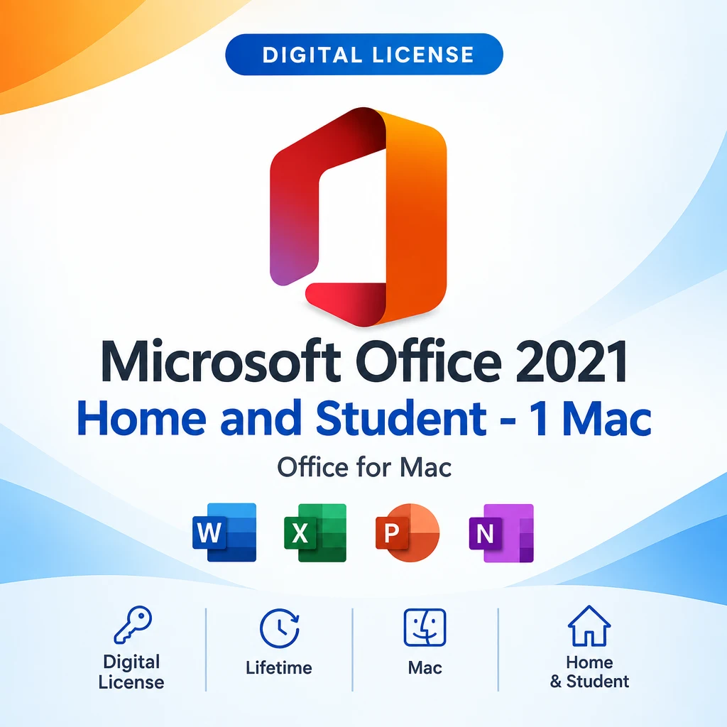 Microsoft Office 2021 Home and Student - 1 Mac digital software product